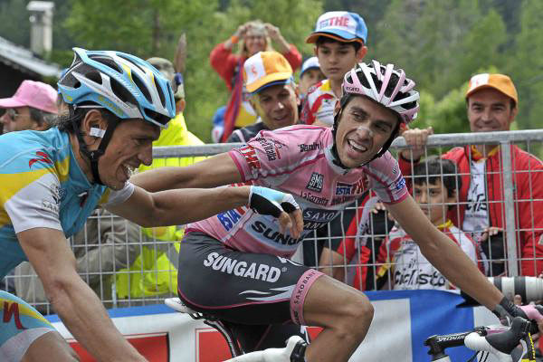 Contador and Tiralongo