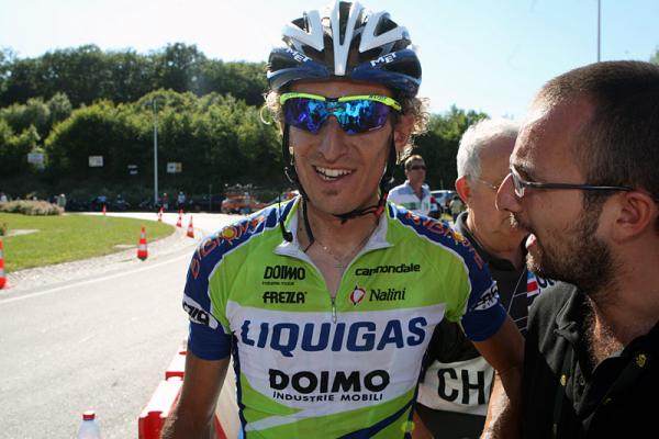 Franco Pellizotti after the finish in Vittel