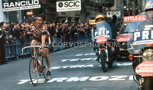 Eddy Merckx wins his seventh Milan-San Remo
