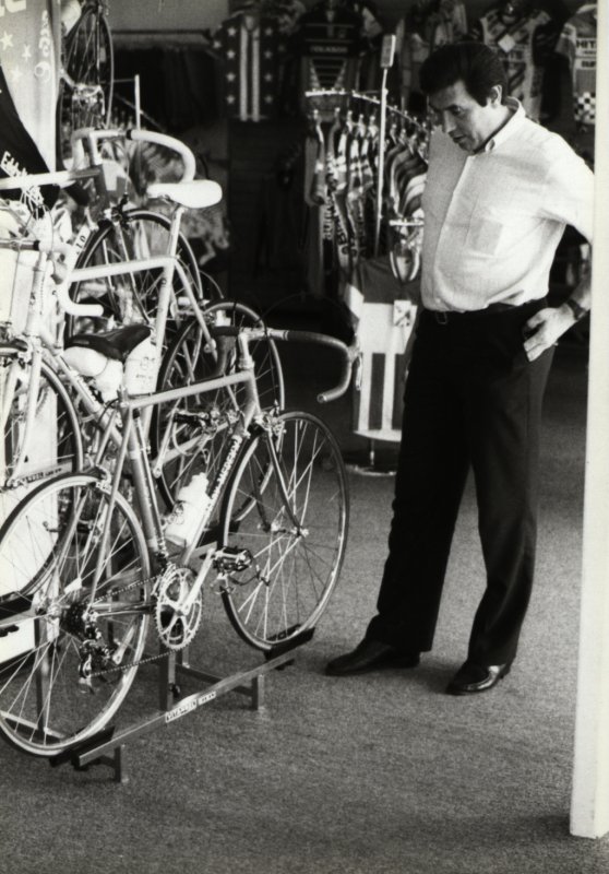 Eddy et ses vélos en 1985