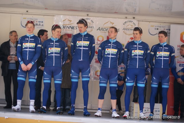 Команда-победитель разделки третьего этапа  Circuit des Ardennes International - 2013