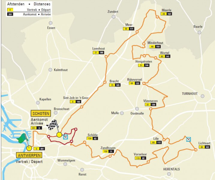 Scheldeprijs 2014 map