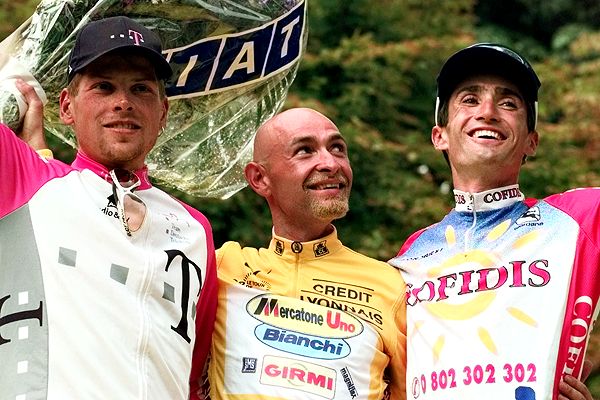 Ян Ульрих, Марко Пантани, Бобби Джулич. Тур де Франс 1998