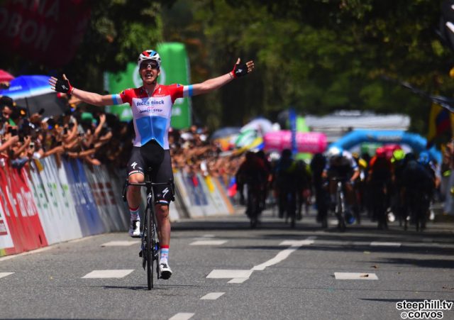 Medellin - Colombia - wielrennen - cycling - cyclisme - radsport -  Bob Jungels (LUX - Deceuninck - Quick Step) pictured during the Tour of Colombia 2019 stage-4 from Medellin to Medellin - 144 KM - photo Dario Belingheri//RB/Cor Vos © 2019